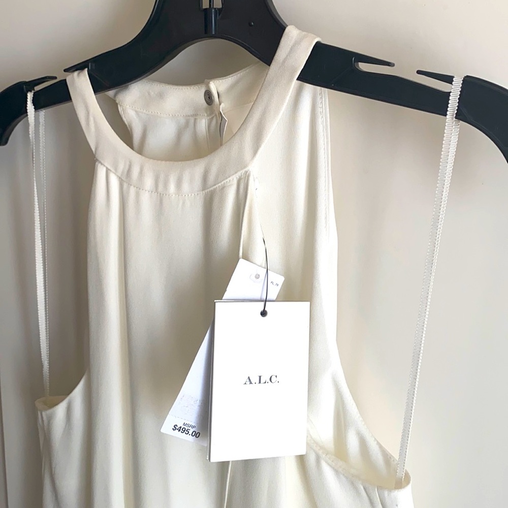 A.L.C. White halter dress Size 4 NWT